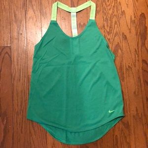 Green Nike tank